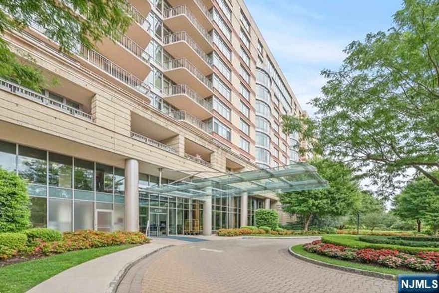 Live the Dream on the NJ Gold Coast, Just moments from NYC! Welcome to the prestigious Watermark on Hudson, where luxury living and proximity to NYC combine. This exquisite 7th floor residence offers a spacious 2-bedroom/2-bath layout, spanning 1365 sq. ft., with 9ft ceilings that set the stage for breathtaking views of Manhattan, the Hudson River, and the GW Bridge from every corner. The floor-to-ceiling curved windows infuse each room with light, highlighting the gourmet kitchen, in-room laundry, and central HVAC (with heating included). Enjoy the added benefit of a 1-car garage. The building requires the following fees upon move-in: $100 Lease Processing Fee, $600 Move-In Fee and $1000 Move-In Refundable Deposit. Indulge in 40,000 sq. ft. of unparalleled amenities, including pools, Jacuzzi, BBQ spaces, fitness center, Movie Theater, Screen Golf, Guest Suites and more. Doorman, valet, and 24/7 concierge services at your disposal, along with a private shuttle to the ferry terminal and Light Rail, easy access to NYC via the bus stop right by the building, this is an opportunity you won't want to miss!