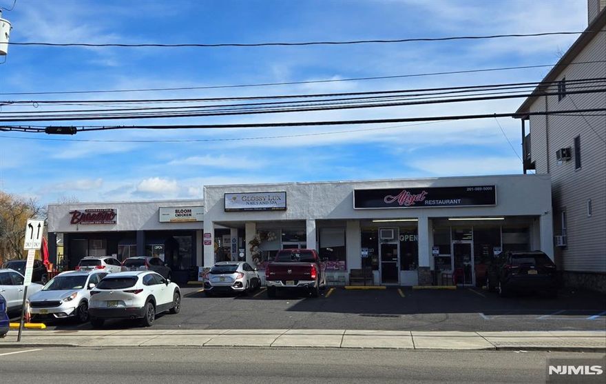 Prime Location in the Cliffside Park. Investment opportunity Commercial in a strip mall . Store 100% occupancy with 4 retail tenants. triple let lease. Conveniently situated Across Food Bazaar Supermarket. High traffic area. Additional details available upon request from the listing agent.