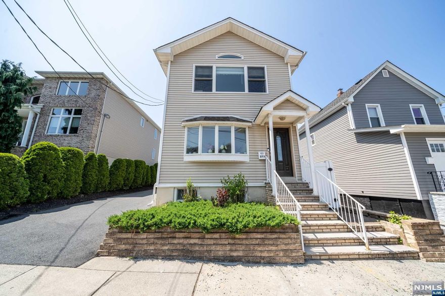 Around the Corner of NJ Transit Kingsland Station and within minutes to shopping, restaurants, parks and schools, this exquisite home features 2,653 sf of generous interior living space, 3 Bedrooms, 2 full bathrooms, a finished basement, a fenced-in backyard, and a garage. This open floor-plan is flooded with natural light throughout the day, the gorgeous kitchen is furnished with custom cabinets, stainless steel appliances, granite countertops, tiled backsplash, and tiled floors. The sliding glass doors from the kitchen lead out to a hardscape patio and grassy yard beyond rendering an ideal place to entertain and recharge. All bedrooms are spacious, especially the sumptuous primary bedroom with a walk-in closet and direct access to the spa-like bathroom with a double vanity, a soaking tub, and a separate shower. The house is equipped with Central AC, French drain, sump pump, a laundry room and wired surround sound. Only 12 miles from Manhattan, this is a commuters dream come true