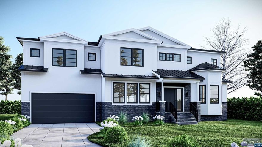 Impressive New Construction (over existing foundation) in the heart of Paramus. Upon completion, this home will feature 5 bedrooms and 4.5 bathrooms. Soaring 2 story entrance foyer greets you upon entry. Formal living and dining rooms to the left and right. Designer kitchen with massive center island, quartz countertops, and SS appliances. Butler's Pantry is an added bonus! Kitchen is open-concept to breakfast area & family room. 1st floor bedroom and full bathroom. 2nd Level features amazing primary suite with custom dressing room and spa-like primary bathroom. 1 Junior Suite plus 2 additional bedrooms, a shared hallway bathroom, and 2nd floor laundry for your convenience. 2 car garage and large paver driveway.