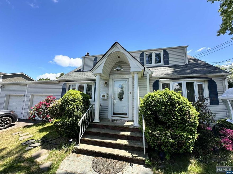 This charming Cape Cod features 4 bedrooms, 3 full bathrooms, an eat in kitchen, living room, family room. 2 car garage, unfinished basement with high ceilings and more. Enjoy a large yard with above ground pool. Basement has stairs and door to rear yard. Great location. Oversized lot! Great opportunity to move into a wonderful neighborhood.