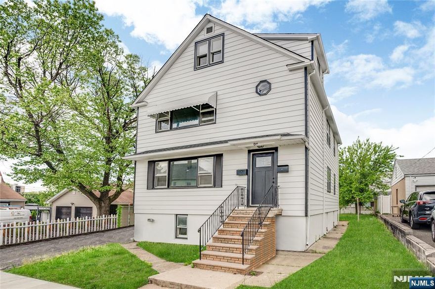 Welcome home to this sun-splashed, fully renovated first-floor residence in the heart of Elmwood Park. Move-in ready and thoughtfully updated from top to bottom, the unit blends modern finishes with private-home perks: Open-concept living & dining area with refinished hardwoods and oversized windows Designer eat-in kitchen featuring quartz counters, subway-tile backsplash, and a full suite of stainless-steel appliances Generously sized bedrooms with ample closet space (plus an equally stylish full bath) Exclusive use of the basement â€“ perfect for storage, a home gym, or hobby space, with in-unit washer/dryer hookup Driveway parking for multiple cars and direct access to a lush backyard ideal for grilling or gardening Efficient forced-air heat & central A/C; smart recessed lighting throughout Lease details Rent: $3,500 per month Lease Term: 1 year+ Landlord is responsible for water and tenant is responsible for everything else Tenant responsibilities: Lawn care & snow removal Pet policy: Small pets OK Parking: Driveway included Location highlights Moments to Route 4, 46, and the Garden State Parkway for a quick NYC commute, plus nearby NJ Transit buses, schools, shops, and leafy Orchard Street Park.