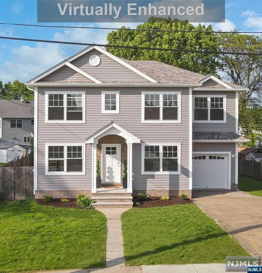 BEAUTIFUL NEW Construction on existing foundation. 3,000 sq. ft. of comfortable living. Two-story foyer greets you upon entering the formal Dining Room, Bar area/wine fridge and built-in cabinets. Mudroom off the garage. Open concept Kitchen/Family room. Oversized center island and walk-in pantry, designed for gatherings and entertaining. Family Room is highlighted with gas fireplace and sliders that lead to a spacious backyard. Guest bedroom/office and full bathroom are also on this level. Upstairs features a spacious Primary Bedroom, tray ceiling, walk-in closets, en-suite full bath, double vanities. 3 more nicely sized Bedrooms, Full Bath and Laundry room on this level. Closets galore and extra storage space throughout. Partially finished basement with separate utility room; 2 separate HVAC units. Hurry, this won't last!