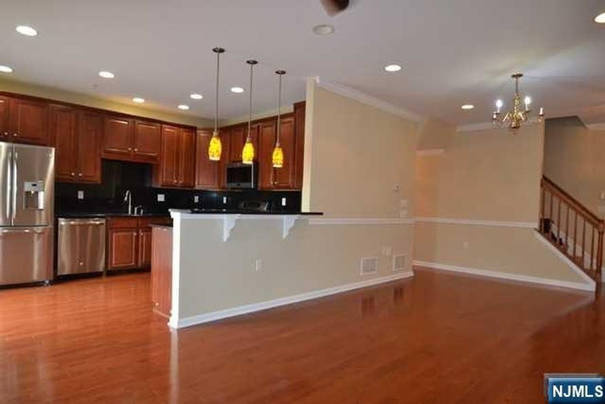 WELCOME TO THIS BEAUTIFUL, EASY TO LIVE IN END UNIT TOWNHOUSE IN VALLEY VIEW AT MONTVALE. WALK IN THE FRONT DOOR LEVEL, TO THE 1ST FLOOR FROM YOUR OUTSIDE GARAGE WITH YOUR PACKAGES INTO THE OPEN AND SPACIOUS LIVING RM, DINING RM, AND GREAT KITCHEN W/ BREAKFAST BAR AND BALCONY. LAUNDRY RM AND FULL BATH COMPLETE THIS FLOOR. 2ND FL PBR W/ BALCONY, WIC W/ BUILT-IN SHELVING, PBTH W/ WHIRLPOOL/SS, BR, BATH(SOT). FULL FINISHED DAYLIGHT BASEMENT W/ SGD TO PATIO, 3RD BR, OFFICE W/ BUILT-IN SHELVING, 1/2 BATH, FAMILY RM, UTILITIES AND STORAGE. CLOSE TO GREAT SCHOOLS, SHOPPING, RESTAURANTS, PARKS, MAJOR HIGHWAYS, AND EZ COMMUTE TO NYC BY BUS AND TRAIN. Please know that * PICTURES ARE BEFORE THE PRESENT TENANT MOVED IN THEIR FURNITURE AND BELONGINGS.