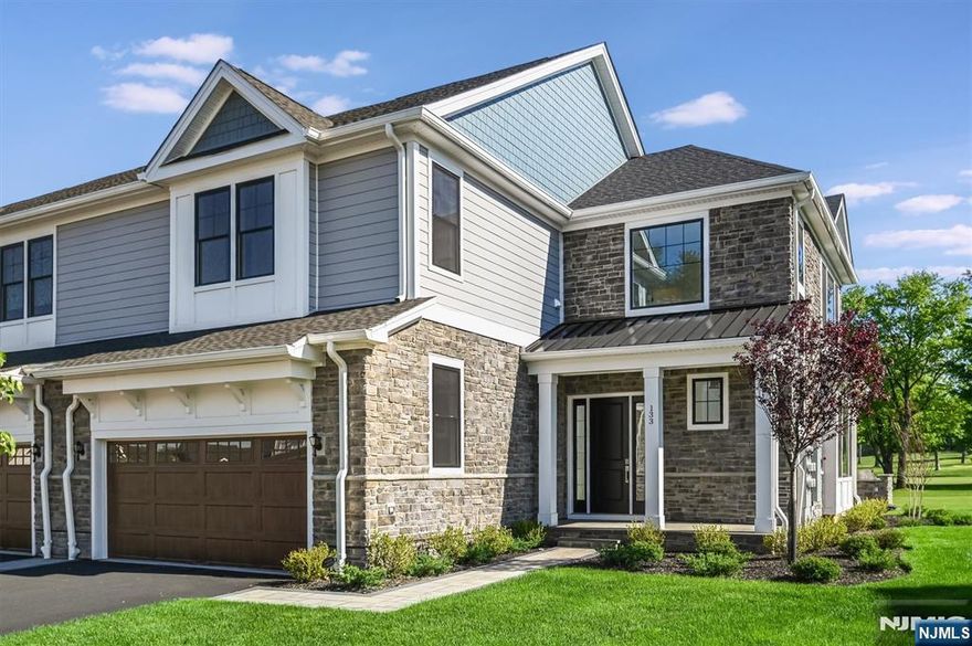 BRAND NEW CONSTRUCTION! Welcome home to this absolutely stunning, sun-soaked, newly finished townhome right on the golf course at the Fairways of Edgewood. Never before lived in, this brand new luxury construction is customized, elegant, upscale, and completely sun-drenched. This 3 bedroom + spacious den residence exudes light and airy living, offering turnkey convenience and luxury. It features a two-story foyer leading to an open-concept living space with a custom designer kitchen equipped with Wolf and Sub-Zero appliances and an island perfect for entertaining. Enjoy panoramic green golf course views from the living room. This home boasts a first floor primary suite with a spa-like bathroom, a 2 car garage, a patio facing the golf course and a massive lower-level basement with full bathroom and extra storage. Pack your bags and move right in. Edgewood Country Club has won "Best Golf Course" by Best of Bergen County for 4 of the past 6 years.