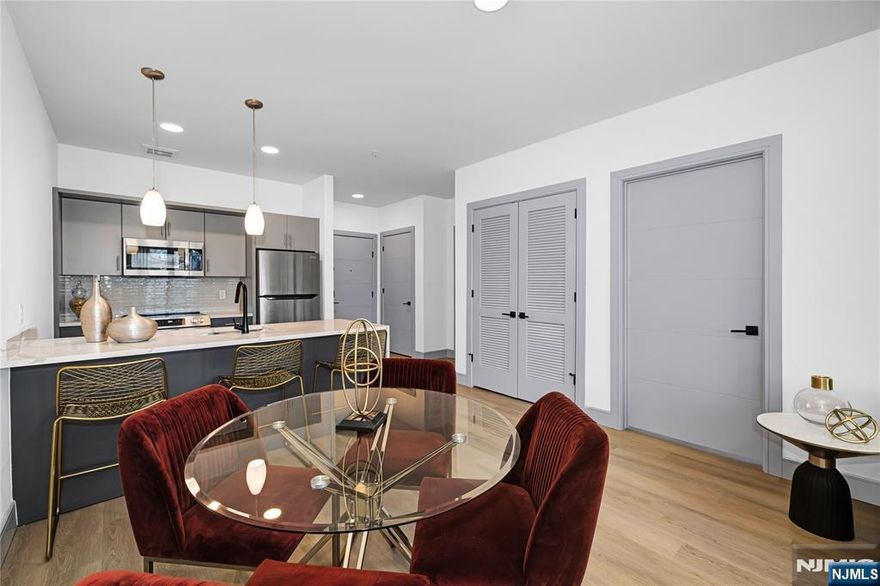 Welcome to DOMA in Fort Lee! This 1 bedroom 1 bathroom home features modern finishes in a convenient location. Unit 307 features a large living area, kitchen with SS appliances, dishwasher, and in home washer/dryer. Every detail has been carefully designed to create an unparalleled experience that offers a peaceful retreat from the hustle and bustle of the city. Assigned garage parking and storage are available for an additional fee. DOMA is the perfect place to call home. An unbeatable location, with easy access to public transportation, shopping, dining, and entertainment options. Come experience luxury living at its finest!