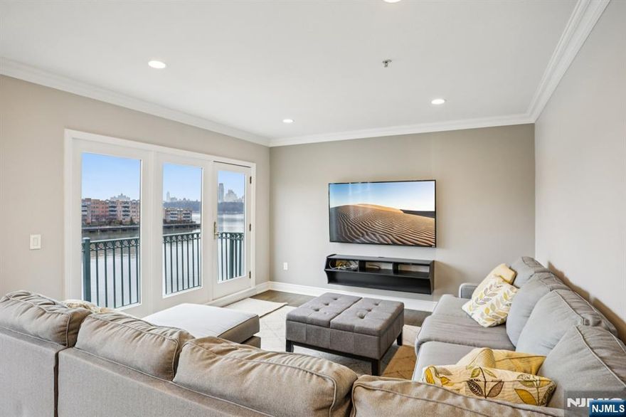 Spacious and fully renovated home in prestigious Promenade with panoramic NYC and Hudson River Views. This home features tremendous upgrades throughout including hardwood flooring, custom lighting, designer kitchen with granite counter tops, stainless steel appliances, custom cabinets with backsplash and more. Bathrooms are also fully renovated and custom. Both bedrooms are oversized and a private balcony offers outdoor space. Sure to exceed expectations.