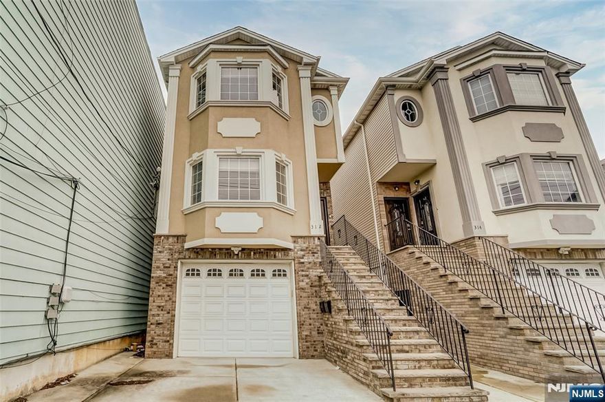 Location Location!! 8 Min Walk to the Path Station. 2nd floor apartment in newer construction home with 2 bedrooms and 2 full baths. Beautiful kitchen with stainless steel appliances, central AC and laundry room in unit. Master bedroom includes and on-suite and walk in closet. Close to public transportation, highways, schools and all shopping. Proof on income is required.