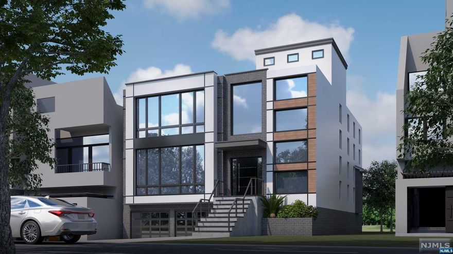 New construction modern masterpiece nestled in the private hills of Cliffside Park, a football throw's away from Edgewater & the gorgeous sun-drenched 'Gold Coast' along the Hudson River feat. priceless views of Manhattan's prestigious NYC skyline from flrs 2,3, 4. This custom luxury home offers state-of-the-art bells & whistles of that in a $5M house. Boosting more luxurious upgrades then can fit in this description,'WOW' factors incl: Oversized, single-pivot entry door; spacious tree decking off kit overlooking plush pro landscaped yard, 10' ceilings, spacious rooftop deck (w/ hot tub option) custom glass walls, 8 person movie theater, walk-out glass sliders to deck & grass yard (w/ in-ground pool option), 2 car garage, glass wine cellar bar, secret access door leading to pantry, living & family rooms, in-law suite on entry level with full bth & more! Close to NYC transit busing or Ferry & just a few miles away from the GWB-Lincoln Tunnel.