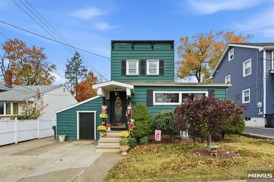 Welcome to 181 Phelps Avenue in Bergenfield! This unique 3 bedroom, 1.5 bath home is a great starter home. The main level features a bright living room, a small office, an eat-in kitchen, a versatile first-floor bedroom, and a den as well as one and a half bathrooms. The second floor consists of two bedrooms and the full basement provides great storage. There is a separate garage/workstation area and a private backyard thatâ€™s perfect for relaxing or entertaining, along with a long driveway offering plenty of off-street parking. Conveniently located near schools, parks, shopping, and NYC transportation, and is located in a great Bergenfield location.
