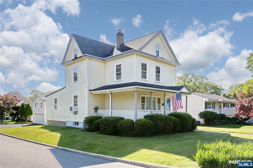 The savvy buyer will see the value in this classic Colonial-style home, rich with the timeless character and charm of a bygone era. Welcome to Midland Park, a community where neighbors know one another, dogs are walked, and bikes are a common sight. This well-loved home offers 3 spacious bedroomsâ€”including a desirable first-floor primaryâ€”and 1.5 bathrooms. From the moment you arrive, the terrific curb appeal and inviting open front porch hint at the warmth and potential inside. Original wood trim and beautiful hardwood floors run throughout, adding to the homeâ€™s nostalgic appeal. The layout is functional and flexible, ready for your personal touch. Whether you're envisioning light cosmetic updates, a full renovation, or a major expansion, the possibilities are here. Outside, a detached two-car garage includes a workshop and loft spaceâ€”perfect for hobbyists, storage, or future creative use. Midland Park is a sought-after town known for its award-winning school system, strong sense of community, and excellent recreation programs and facilities. Enjoy direct access to NYC transportation, plus a variety of restaurants, shops, and parks just minutes away. This is more than just a homeâ€”itâ€™s an opportunity to be part of a vibrant, close-knit neighborhood. Donâ€™t miss your chance to make it yours.