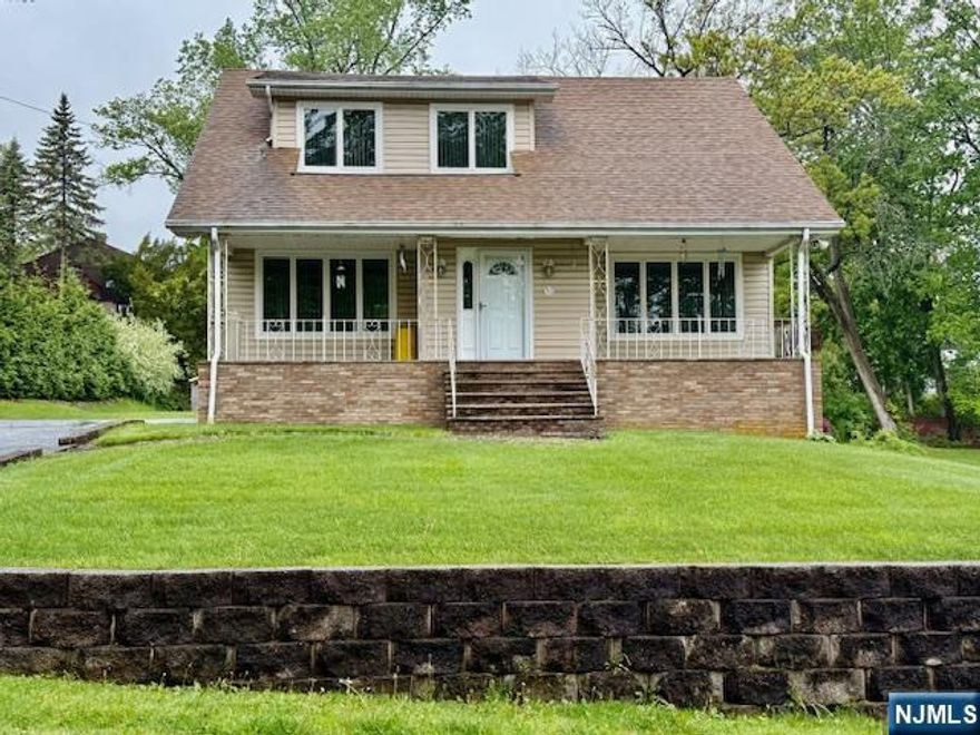 Great location near town center, shopping and NYC transportation. Trs 23, 46, 80, 3, and 287 all within minutes. A beautiful covered porch spans the front of the home. Entrance vestibule. A one of a kind kitchen with stainless counters offers a separate dining area. Master suite has a full bath with 3 closets. Two additional bedrooms and another full bath complete the second floor. The family room, formal dining and living room offer plenty of space for entertaining and everyday living. There is a mud/laundry room off of the kitchen. The deck overlooks the in-ground pool, a large paver patio and lush landscaping. Plenty of closets throughout the home. Central Air. New carpeting. The full walk-out basement offers storage and space for a work room and more. The property offers lots open space for outdoor summer fun and entertainment.