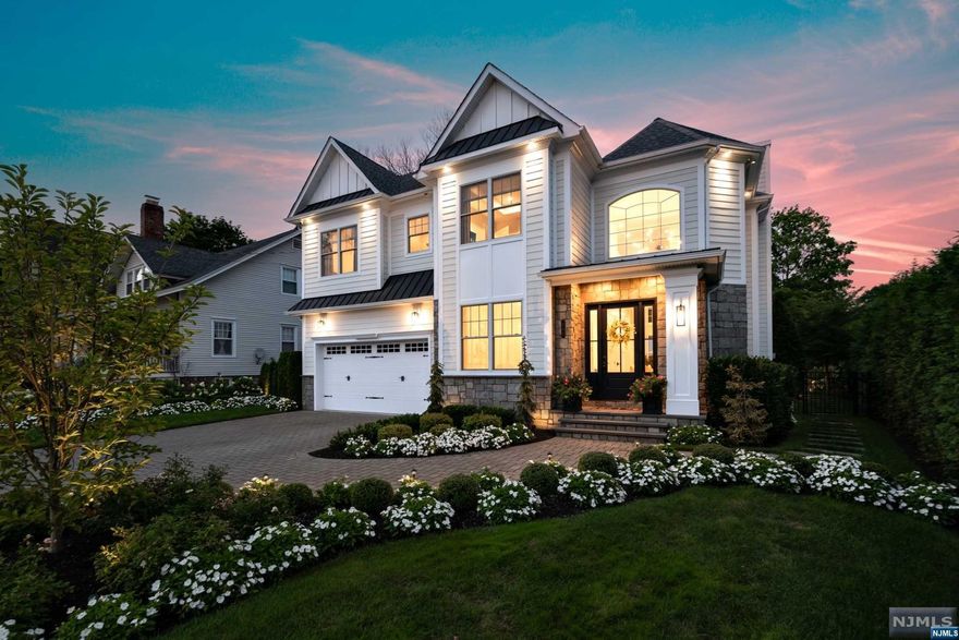 Spectacular brand new construction home in ultra desirable Glen Rock, built in 2021 & completely customized and upgraded by the current owners. Amazing backyard oasis with a huge in ground pool just completed by SJ Pools with Infiniti hot tub & waterfall. The fabulous backyard features Marmiro pavers, 2 fireplaces, a Renson Pergola, & a cabana with kitchenette & bathroom. This dream home offers 5 bedrooms, 5 full bathrooms, a 2 car attached garage,& an entertainer's dream basement with custom bar & cabinetry, bedroom and full bathroom, rec room, plus movie theater. Amazing main level layout with a dramatic 2 story entrance foyer open to the banquet sized DR. Open-concept chef's kitchen & 2 story great room. A true smart home with speakers, audio, & high speed data. Professional Interior Design by Agape Design Group. Seller would consider selling some furniture, window treatments, & more. Glen Rock offers an amazing school system, easy access to NYC, & wonderful community.