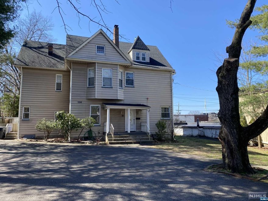 Price adjustment! Great investment property on the East Hill of Englewood, 2 family / zoning allowing as professional use as Dr office, Dentist, lawyer etc...Oversized with old charm, very high ceilings and 2 wood fireplaces. 1st and 3rd floor combined with spacious 3 Br - 2- 1/2 baths, big living room and formal dining room, kitchen and access to the large deck outside, laundry room and lots of closet space. 2nd floor apt includes LR, Eat-Kitchen, 3Br and 1 bath, fully finished basement with laundry room. 3 zone heating, separate utilities for each unit. Sold As is.