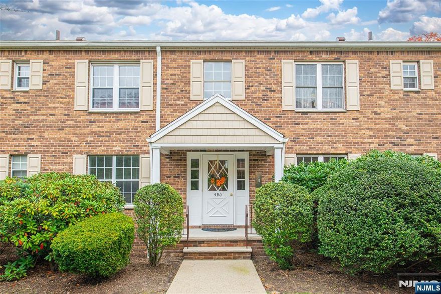 Sophisticated style meets small-town charm in this beautifully updated Oradell condo, just steps from the train station and town center. Nestled at the end of a peaceful, tree-lined street, this recently updated end-unit offers convenience and modern comfort in one of Bergen Countyâ€™s most desirable towns. The kitchen features new appliances, and the open layout is bright and inviting with abundant natural light throughout. The primary bedroom includes a private full bath and a 9-ft closet, while the second bedroom offers an impressive 12-ft closet, providing exceptional storage. Additional features include a private attached garage, a large storage unit, and shared laundry (used by only three other units). Additional parking spaces are available for just $15/month. The building is professionally cleaned weekly, with beautifully landscaped grounds that reflect the exceptional care and sense of community throughout the property. Walkable to Oradellâ€™s top-rated elementary school, shopping, parks, NYC transportation - this home delivers the ideal blend of style, function, and neighborhood living.