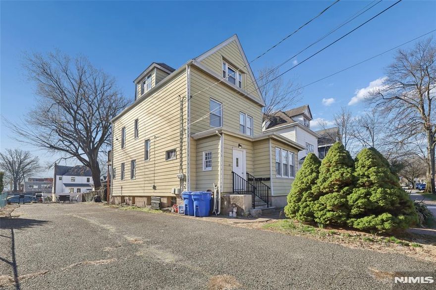 2 Family over 6688 SFT lot approx 60x148 in the heart of Rutherford. House offers first floor, enclosed open porch/ den , living room, eat in kitchen, 1 bedroom. Second floor 2 bedrooms, living, kitchen, full bathroom. third level 2 bedrooms and full bathroom and sitting area. Basement is full with separate utilities. with parking for more than 6 cars.