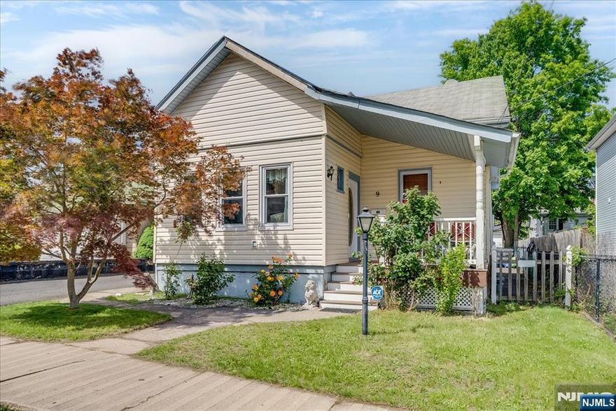 Beautiful Cape Cod located in the heart of Haledon nestled on a quiet dead end street. This charming home is the perfect blend of character, comfort and space-- just in time for summer! Stroll up to your inviting front porch ideal for morning coffee & intimate gatherings w/ loved ones. Enter into your sunroom, the perfect spot to hang coats and bags before entering the cozy main living/dining area featuring gleaming hardwood floors and abundant natural light. Enjoy a well appointed kitchen w/ stainless steel appliances, tile floor & ample cabinet space perfect for cooking and hosting. Main floor also features 2 comfortable bedrooms w/ plenty of storage space & a full bath. Upstairs offers a private retreat w/ a large 3rd bedroom, a second living room & another full bath. Fully Finished basement also contains a full bath & leaves room for endless possibilities for a home gym, an office or a guest suite. 1 car detached garage. Great location close to parks, shops, & schools. **NOT IN A FLOOD ZONE**