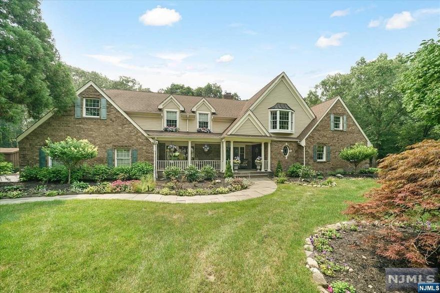 Nestled at the end of a tranquil cul-de-sac, this home offers 5 bedrooms with 3 full and 2 half baths. Formal living and dining rooms flow seamlessly into the family room and kitchen. The large gourmet kitchen is a chef's dream for culinary creativity. The adjacent breakfast nook is bathed in natural light. The main level primary suite offers an ensuite bathroom with a jacuzzi tub and separate shower. Finishing the first level is a private office, laundry, and baths. On the second floor you will find four generously sized bedrooms and two additional bathrooms. You will also find a game room with a fireplace and direct access to the exercise room. Your private oasis has a heated pool complete with a newer liner and heater or unwind in the hot tub, The Trex deck and beautifully landscaped grounds feature a pond and two sheds complete with electricity. Included are central vacuum, hardwood floors, security system, sound system add to the overall convenience of this home.Welcome Home!