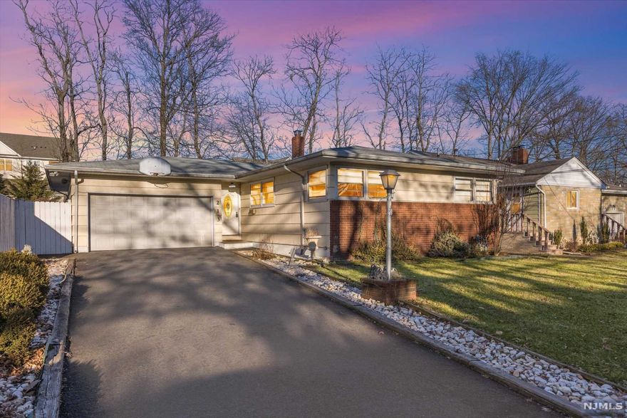 Welcome home to this picture-perfect ranch offering the ease of one level living at its finest. A true entertainer's dream, this home surely won't disappoint. Enjoy summer BBQs on the newly finished patio overlooking the heated, inground swimming pool. Or perhaps a movie/poker night in the beautifully finished basement with solid wood walls & ceilings. As you enter the foyer you'll be wowed by the expansive and bright living room with sliding doors that lead out to the patio. The dining room, eat-in kitchen, 3 bedrooms, powder room and full bath complete the first floor. Additional highlights include brand new central air, forced hot air and liner (all updated in 2021) and oversized, built-in garage. So many possibilities in the full, finished basement with one large room and two additional rooms that can be used as an office, play room or gym.