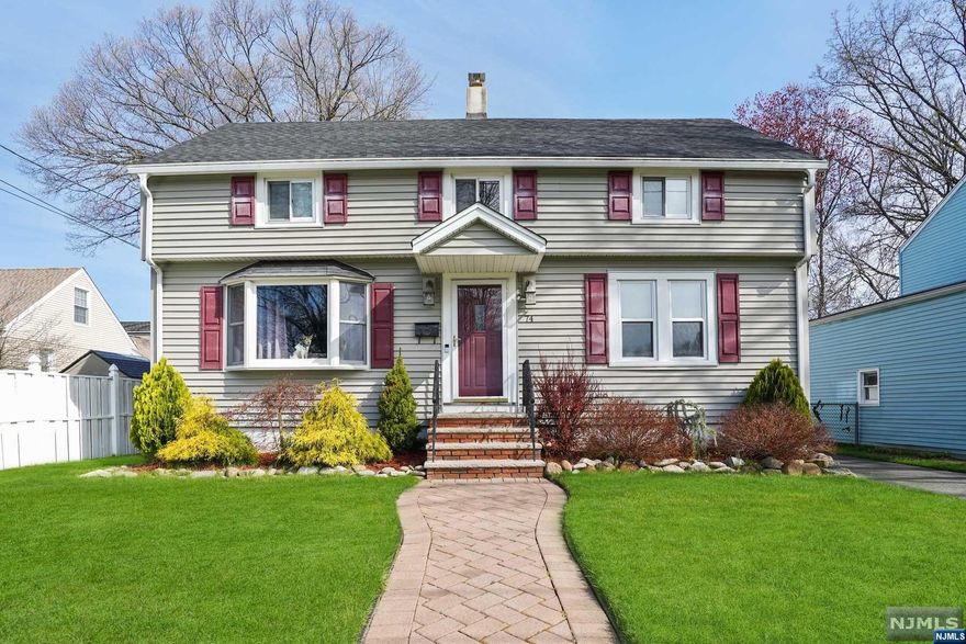 Welcome to the desirable town of Dumont. Fully dormered Cape, Renovated Kitchen/Dining combo w/ hardwood floors, granite counters and lots of wood cabinet space, 2 seat breakfast bar island and gas cooktop, bar and prep sink with built in wine rack, SS double oven and kitchen Appliances, vaulted ceilings w skylight in dining area, copious amount of natural light throughout, double glass doors open to composite deck in back. Cozy LR w large windows, Fbth tiled with stand up shower and 2 BR's. Upstairs 2nd FBth, 2 Large BR's both with big walk in closets and ceiling fans. Primary BR has additional double door closet. Full half finished basement, rec area, laundry, and plenty of storage space. Multi Zone Central A/C and Forces Hot Air heating. One car detached Garage, nicely paved driveway to fit at least 4 additional cars. Close to schools, parks, shopping, and houses of worship. House is not in a flood zone.