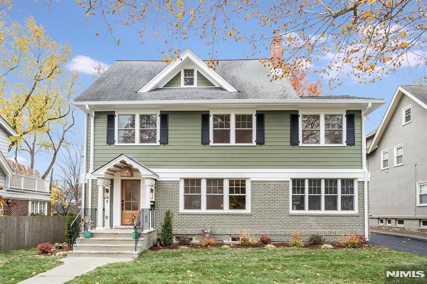 Fully renovated colonial offering the perfect blend of timeless style and modern luxury. This reimagined home features designer finishes, custom millwork, and an open concept floor plan ideal for today's lifestyle. The chef's kitchen is a showstopper w/ a large quartz island, custom cabinetry, Dacor stainless appliances- including double wall ovens and 6 burner gas range,pot filler and hood- plus a built-in coffee station. The kitchen opens seamlessly to a spacious great room with a gas fireplace and sliders to a new deck and level, fenced yard perfect for relaxing or entertaining. The prime location can't be beat- just steps to Watchung Plaza, with NYC Midtown direct train, boutiques, coffee shops and restaurants.Close to Brookdale Park with playgrounds, dog parks, rose garden, tennis and pickle ball courts, summer concerts and more! All systems are new- plumbing, electric, hvac, roof, windows and siding. Featuring 7 bedrooms, with 1 bedroom plus ensuite bath on first floor, 4 bedrooms, 3 full baths plus laundry room on the second floor and 2 bedrooms plus full bath on third. The primary suite impresses with vaulted ceiling, gracious closet, luxurious bath with dual vanity, soaking tub, oversized shower and heated floor. Balcony of the primary with views out to the backyard. Special touches include arched doorways, coffered ceilings, bar area with wine fridge, home office and wallpapered powder rm. 120 Beverly is the perfect opportunity to enjoy all Montclair has to offer!