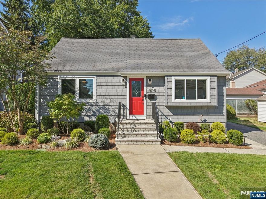 Cream Puff Cape-Cod Colonial! Beautifully updated from 2022-2024, this 4-bedroom home effortlessly combines modern comfort with timeless charm in a quiet neighborhood across from Berdan Grove Park. Features include new central air conditioning, sprinkler system, windows, water heater/heating, exterior siding, a basement, and a remodeled backyard. The interior is bright with updates throughout, beginning with a living room featuring an oversized window that flows into a modern eat-in kitchen with stainless steel appliances and access to the newer Trex deck, perfect for outdoor dining and gatherings. The first floor includes two bedrooms (one as a home office) and a full bath. Upstairs, find two generously sized bedrooms sharing a full bath and a hallway lined with ample storage. The expansive finished basement offers a family or rec room, gym nook, laundry room, and a part-finished half bath. The backyard, fully fenced and privacy landscaped, features a storage shed, deck, and paver patio, all creating the ultimate entertaining space. Just 1 mile from Radburn Train Station, close to schools and restaurants, and ready for you to move right in!