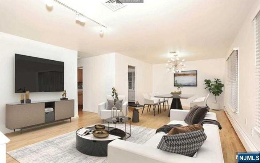 Spacious and Updated Home IDEAL FOR EXTENDED FAMIILY LIVING TOO! This Pristine Home Features 4 Large Bedrooms, 2 Full Baths, 2 Car Garage, Updated Kitchen with Maple Cabinets, Designer Tile Backsplash, Stainless Steel Appliances, New Flooring on Ground Level, Gleaming Hardwood Floors on Main Level, Newer Light Fixtures, Interior just Freshly Painted, Central Air, Baseboard Gas Heat & a Storage Shed in Backyard. Ground Level has a Separate Entrance which could be ideal for Extended Families. Conveniently Located, Near Schools, NY Transportation, Easy Access to GW Bridge and Highways, Restaurants and Shops. Washer and Dryer included. Snow removal by Tenant, Landscaping by Landlord. Move-in Ready!