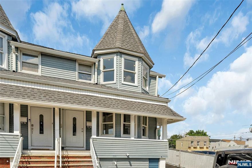 Spacious and bright 1 family house with 3 bedrooms, 1.5 baths, laundry room ,storage and backyard. All new floors, renovated bathrooms and kitchen. Located in a nice street with buses into Manhattan in the next block, James Braddock Park a short distance and stores and restaurants near by. Very private backyard makes this an excellent choice for a quiet, comfortable and convenient life. Call now to schedule a showing.