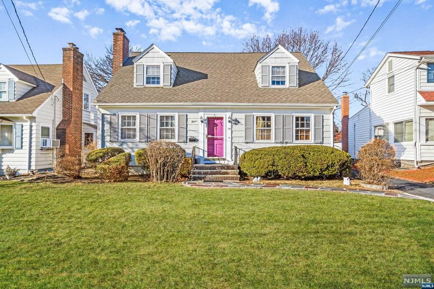 Adorable storybook Cape Cod in the highly desired Oak View section of Bloomfield. The picture perfect house is located near major highways, NYC transportation, shops and restaurants. Walk into the spacious living room with a fireplace, custom wood built ins and beautiful hardwood floors. The dining room is sandwiched in-between the living room and kitchen making this a wonderful floor plan for entertaining. Cute as a button three seasons room with walls of windows and access to the backyard. Eat in kitchen has a refrigerator, dishwasher, big pantry and access that leads down into the basement. Basement is partially finished with a recreation room, bar, bathroom, laundry room and access to the backyard. Upstairs lives two large bedrooms, the main bathroom and a ton of closet/storage space. Backyard is 243 feet deep with lush grass, concrete patio and a detached two car garage.Highest & Best offers due Tuesday 2/21 at 7:00PM.