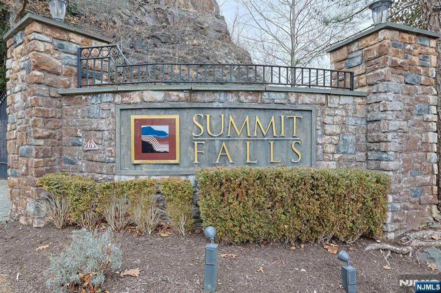 Welcome to this beautiful 2-bed, 2.5-bath end-unit townhouse. Open-concept main level features hardwood floors throughout the living and dining areas, with large windows that bring in natural light and a built-in stereo system. A sliding door off the dining area leads to a balcony with an automatic retractable awning. Kitchen boasts stainless steel appliances, granite countertops, under-cabinet lighting, and a reverse osmosis filtration system with its own faucet. A half-bath is also on this level. Upstairs, you'll find a full bath with a bathtub/shower combo. The washer and dryer are conveniently located between the two bedrooms, both with walk-in closets, custom shelving, and hardwood floors. The primary bedroom has an arched window and an en-suite bath with double sinks, a shower, and a separate tub. The home includes a 1-car garage, shelving, and a new HVAC system with a built-in humidifier. Located near RT 23/287, schools, pharmacies, & NYC bus access. Enjoy the association pool.