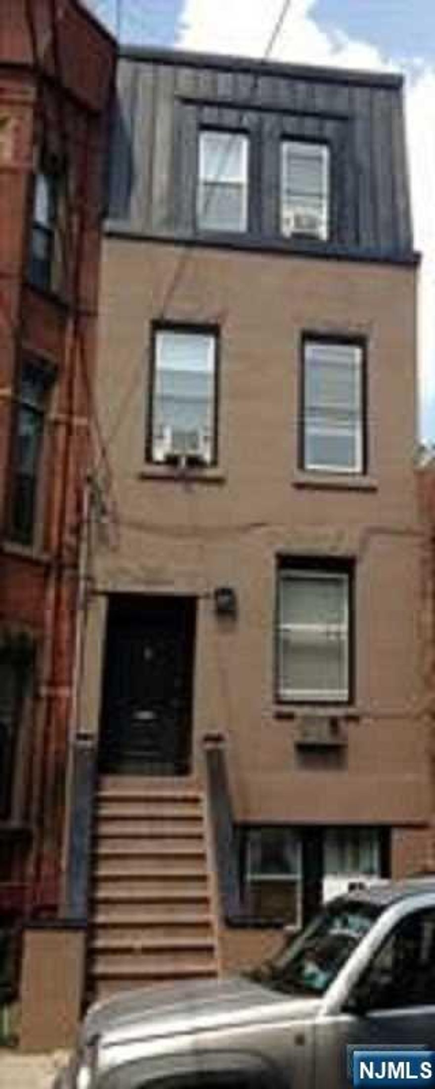 On the sunny side of tree lined double wide 11th Street between Bloomfield and Garden is your new home. 4 floors of living plus a basement. 2 duplexes each with its own entrance. A large yard, patio, and a deck. Just a few blocks from the waterfront and uptown ferry, and a short walk to the 9th Street Light Rail Station. Live in one, rent the other, or bring the in-laws. Convert to a one family. You choose and control how you live.