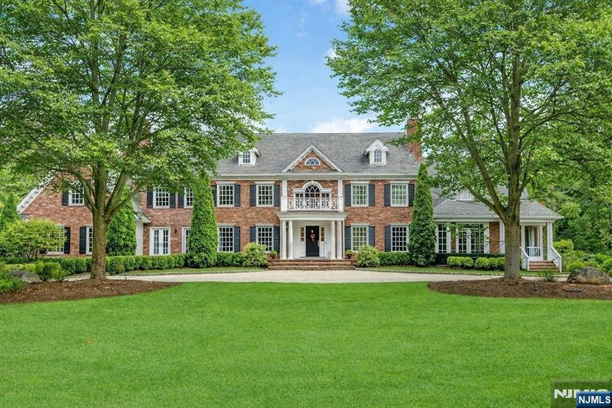 Saddle River Gold! This distinguished approx. 7-acre estate, is a rare and private family compound and retreat. Exceptional seclusion with the refined character of a Nantucket Sea Captain-inspired mansion. Privately set at the end of a prestigious cul-de-sac in Saddle Riverâ€™s coveted Chestnut Ridge enclave, this estate offers an unparalleled sense of tranquility and prestige. The main residence boasts timeless architectural detailing - an expanded master chefâ€™s gourmet kitchen, a 2 1/2 story cathedral great room with fireplace, a formal living room, a formal dining room, a classic library, 7 bedrooms, 6 full and 2 half bathrooms, and 7 handcrafted fireplaces. The layout is elegant and flowing and designed for both day-to-day family living, sophisticated entertaining and multi-generational living. The manicured grounds span approximately 7 wooded acres, highlighted by an oversized resort-style pool, attached cabana, an expansive pavilion with soaring 20-foot ceilings, fireplace, outdoor shower - ideal for private celebrations, summer entertaining, and quiet evenings under the stars. The property allows for additional recreational amenities such as tennis, pickle ball, basketball courts, horses, stables and paddocks. The Zen garden leads to country paths and walks. This is a true legacy property - private, discreet, and rarely available - offering the ultimate escape from New York City without sacrificing convenience or accessibility.