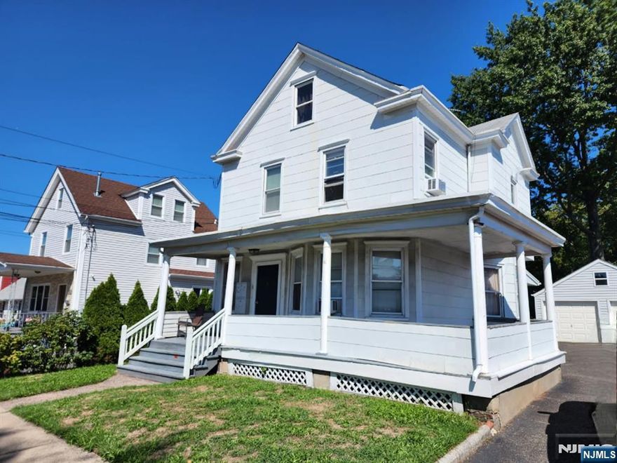 Unique investment opportunity in North Jersey delivering immediate cash flow. This state-licensed 8-unit boarding house generates approximately $7,200 per month in gross rental income with month-to-month leases in place. Average tenant stay is about one year, with several long-term residents providing added stability. Each room is furnished with a bed, dresser, TV, and window A/C. Common areas are fully equipped with essential cooking and cleaning supplies. The property features two shared kitchens and two shared bathrooms (one per floor), plus a top-floor studio with a private half bath. Two car detached garage. High-yield asset producing ~$7,205/mo ($86,460/yr) in gross revenue (rooms + parking). Current NOI approximately $60,045/year (~9.24% cap at ask) with meaningful upside via modest rent optimization (pro forma cap ~9.87% at $900/room). Month-to-month occupancy model with established screening process and optional full-service management available. Key updates include new roof/chimney (2022), boiler (2020), and security cameras (2024), plus ongoing interior improvements. Buyer to verify all financials and licensing requirements.