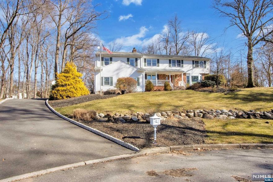 Beautifully Expanded Center Hall Colonial nestled on lush property and Cul de sac prime location of Northern River Vale. Welcoming lemonade front porch and entry foyer. Large bright formal living room that flows to banquet-sized formal dining room. Expansive eat-in kitchen featuring large center island, granite countertops, cherrywood cabinets, stainless appliances and spacious dining area with sliding doors to screened-in porch. Large family room featuring fireplace and sliding doors to the porch. Spacious office/bedroom, full bath and laundry completes first level. Second level offers primary suite including ample closets and primary bath. Five generous-sized bedrooms and an updated full bath completes second level. Professionally landscaped property featuring heated in-ground pool, large deck and patio-great for entertaining! 2-car attached garage and shed, and huge driveway. This home is a MUST SEE one owner never having been on the market!