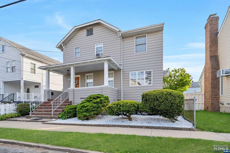 THE GENEROUS, OPEN FRONT PORCH WELCOMES YOU INTO THIS BRIGHT, 3 BEDRM 1 AND 1/2 BATH COLONIAL WHICH FEATURES HIGH CEILINGS THROUGHOUT. THE LIVING RM OFFERS LOTS OF CHARACTER, A WOOD BURNING STOVE, AND OPENS TO THE DINING ROOM, AND MODERN EAT IN KITCHEN WITH SS APPLIANCES. THE 1ST FLOOR POWDER ROOM ADDS TO THE EASE OF ENTERTAINING AND COMFORT. THE SPACIOUS PRIMARY BEDROOM HAS GREAT STORAGE AS WELL. THE PARTIALLY FINISHED BASEMENT OFFERS LAUNDRY, STORAGE AND RM FOR RECREATION. OUTSIDE, IN THE FENCED BACKYARD, ONE COULD INDULGE THE SENSES WITH GARDENING, RELAXING OR ENTERTAINING ON THE PAVER PATIO. BE SURE NOT TO MISS THE STORAGE SPACE ACCESS UNDER THE ADDITION FOR ALL THOSE EXTRA ITEMS. CLOSE TO SCHOOLS, TRANSPORTATION AND SHOPPING.