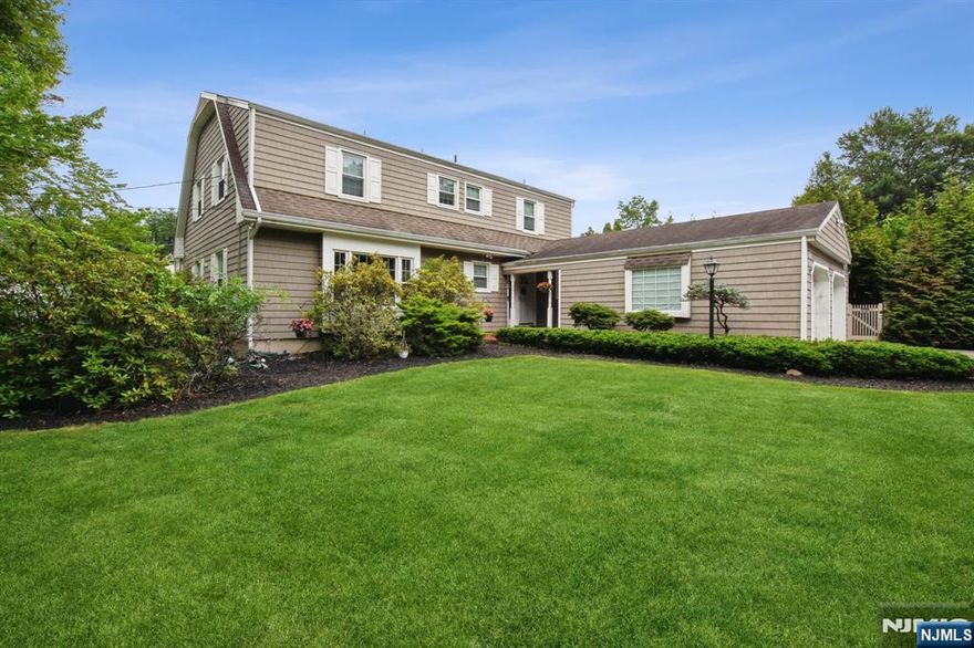 Orton rd to Midvale, front door faces Midvale. Remarks: Filled with years of cherished memories and joyful gatherings, this inviting Colonial w/ 5 bedrooms and 2.5 baths is ready for its next chapter. The heart of the home is a renovated eat-in kitchen,complete with granite counters and an abundance of cabinetry. Kitchen overlooks the spacious family room with gas fireplace, offering a cozy place to gather. The sliding doors lead to a spacious brick patio, ideal for dining al fresco. A private in-ground pool area provides a resort-like escape. This beautifully designed backyard offers multiple areas for entertaining, perfect for gatherings both large and small! Banquet sized dining room and formal living room w/large windows for an abundance of natural light provides additional gathering space. 1st Floor laundry room is perfectly placed for efficiency and convenience. The Second floor includes, 5 ample bedrooms and 2 full baths that include a large primary suite w/2 sinks, vanity area and a walk in closet. Hardwood floors recently revealed on the second level are in pristine condition. The oversized finished basement offers newly installed plush carpeting. Use as a media room, game room, or casual lounge! Basement also includes a separate office space & dedicated complete with built-in storage. Create your own memories in a home where comfort, space & potential come together in the wonderful town of West Caldwell known for its bustling downtown and highly ranked schools!