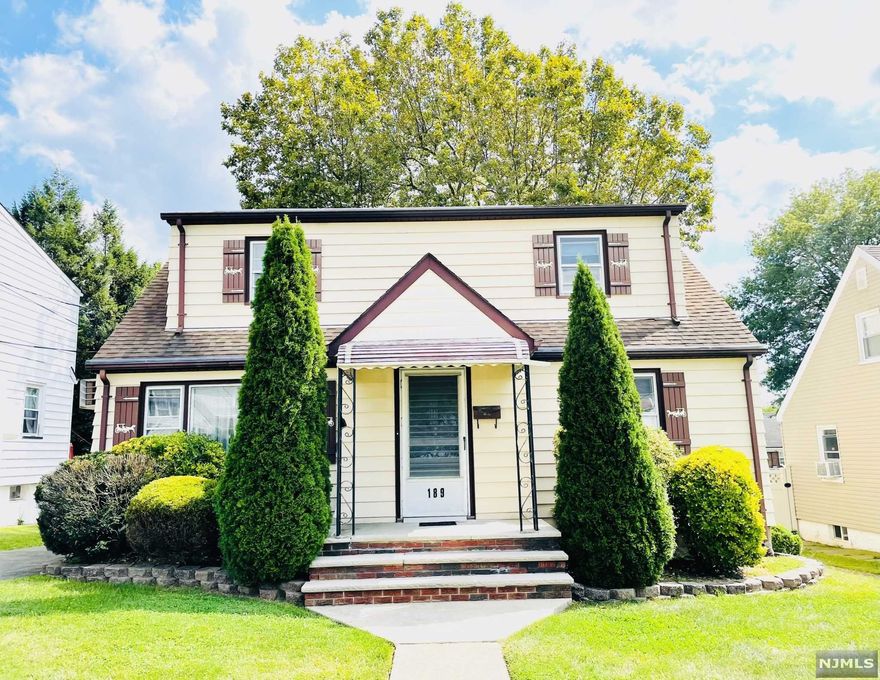 Charming 4 bedroom cape in quiet, residential neighborhood. Large Living Room, Eat in Kitchen, 2 Bedrooms & Main bath on 1st floor. Two additional large bedrooms & additional full bath on 2nd floor. Hardwood floors throughout first floor. Partially finished basement with endless possibilities. Large private yard & driveway. Walk to Third Ward Park in Passaic Park, shopping, NYC transportation. schools, and houses of worship. HOME BEING SOLD IN "AS IS" CONDITION.