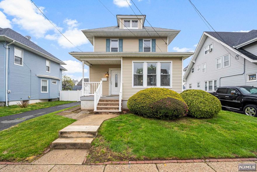 Take a look at this extremely large Colonial home! This home features 4 Large bedrooms, 1.1 baths with potential to add more. A large dinning room that fits over 12 people comfortably, A nice kitchen with 2 spacious pantries, living/family room with high ceilings. Full walkout finished basement with a half bath for entertainment and storage. Finished Attic. Lots of storage and very spacious throughout. Large Fenced in backyard with a fantastic above ground pool deck to enjoy, Large driveway with an oversize 2 car detached garage. 2 oversize sheds for more storage.