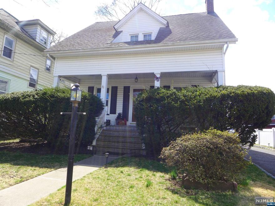 Move In Ready. This Colonial Home Welcomes You with a Lemonade Porch! Step Inside and Find a Large Living Room, Dining Room, Eat In Kitchen and Den. Upstairs Finds Primary Bedroom, and 2 Additional Bedrooms, Generous In Size and Full Updated Bath. The Basement is Full and Partially Finished, adding to the Living Space of this Home. The Backyard Has a Patio, Great For Entertaining. 2 Car Detached Garage. As a Side note, The Living Room Has a Fireplace, That Has Been Covered Behind The Paneling For Over 50 Years! Condition Unknown, and As Is. Close To Public Transportation. Must See!