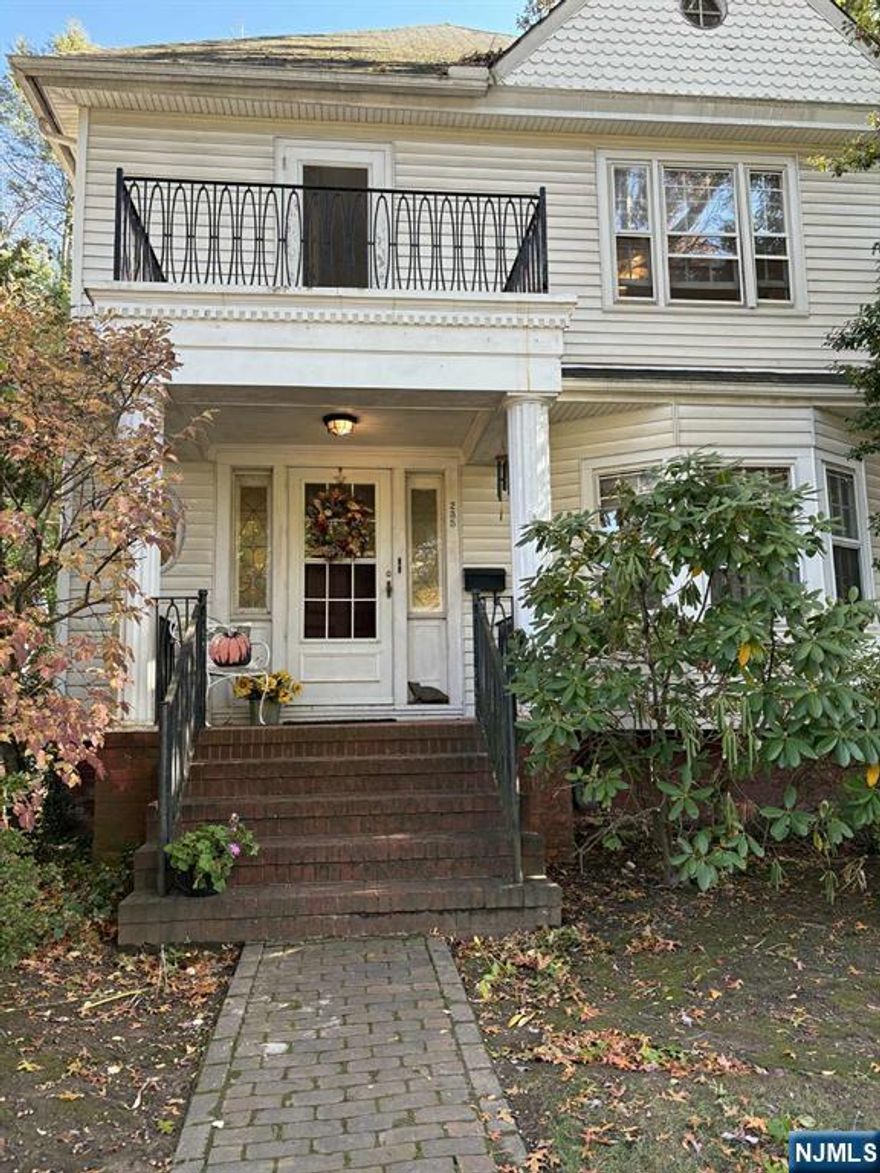 Step into a timeless era with this classic Colonial Victorian home, where historic charm meets modern potential. A grand entrance foyer welcomes you with stunning stained-glass windows and hardwood floors throughout. The spacious living room and formal dining room offer the perfect setting for gatherings, while the modern eat-in kitchen and cozy breakfast nook invite you to linger over morning coffee. Upstairs, there are 3 bedrooms, an oversized full bath, plus a half bath on the main floor for convenience. The balcony and cozy fireplace add a touch of romance, while the finished attic provides a versatile bonus space perfect for a home office, studio, or retreat. A full basement offers endless storage or workshop potential, and the expansive yard and driveway make outdoor living a delight. Ideally located close to schools, parks, shops, transportation, and houses of worship, on a beautiful street in a friendly, small-town community. A rare blend of character, convenience and endless potential. Come take a look.