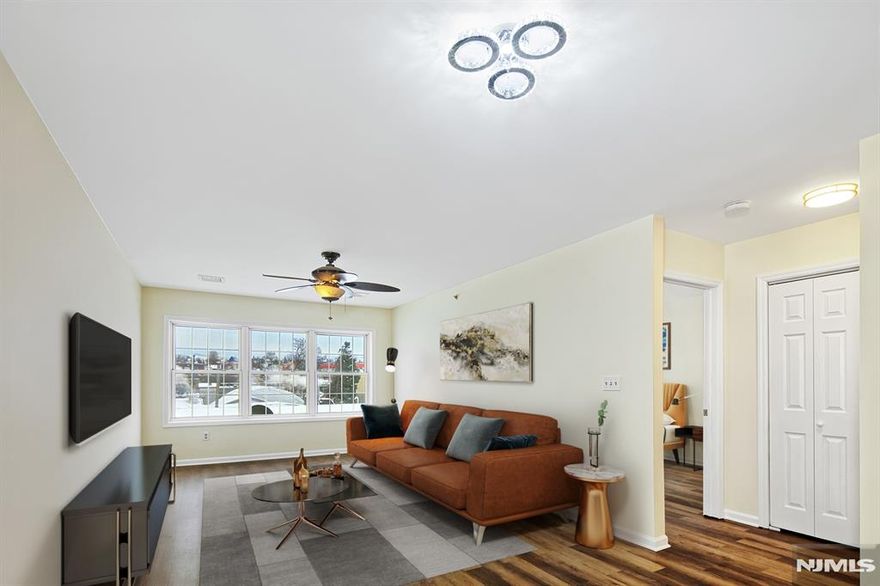 Step into Style, Convenience & Affordability in this Move-in-Ready 1 Bedroom 1 Bath Condo with low monthlies & 1 Deeded Parking at the Madison Riverview Boutique condo building. Contact/text Angela Cuciniello direct for more details 201.657-6084. Surrounded by urban convenience at the crossroads of Fairlawn & Hawthorne. Just a 10-min walk to Fairlawn town center. Discover the Beauty of this recently renovated, spacious, Open Concept floor-plan where everything has been done for you. Boasting brand new luxury flooring thu-out. The Modern Kitchen features brand new appliances, plenty of cabinetry & storage for the Cook. Tranquility await in the King size Bedroom with enormous walk-in-closet for the fashionista. A new luxury tiled full bath. Convenience of in unit full size washer/dryer laundry room, it doubles as a pantry/storage closet. Central HVAC. There is no elevator service in the building, a short flight to the 2nd floor. The Madison Riverview Condo is gated with security cameras. Pets are welcome. Low Monthly HOA of $349 Includes h/c water, 1 car deeded parking #18, snow removal. Commuter options to NYC Penn Station via NJ Transit Rail train is 22 miles from Hawthorne station. CONTACT ANGELA CUCINIELLO to learn more 201. 657-6084. Inspiring lower interest rates make this an Excellent choice in lieu of renting. Don't Miss Out!