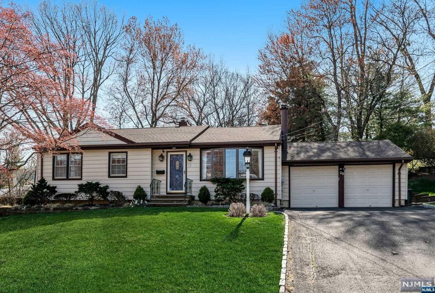 Move right in to this fully updated ranch situated on a quiet cul-de-sac in desirable Montvale. The large living room is perfect for entertaining with a woodburning fireplace and surround sound speakers. The updated eat-in kitchen boasts quartz countertops, beautiful backsplash, breakfast nook, walk-in pantry and sliders to the deck. There are 3 generous sized bedrooms and a fully renovated Porcelanosa bathroom to finish off the main floor. Head down a few stairs to your two-car attached garage with extra overhead storage and to the finished basement which provides additional living space with 2 large rooms, laundry and a full bath. Additional features include a private backyard with an above-ground pool, central air conditioning, WIFI enabled sprinkler system and so much more!