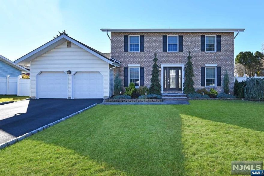 Welcome to Pointview Estates! This Center Hall Colonial features 4 BR's, 2.5Baths, an office, and 2-car garage. Front entryway features a new leaded glass front door, renovated kitchen includes solid wood maple cabinets w/ pantry, soft close doors, soft close full pull-out drawers and granite counter tops. Kitchen appliances include stainless steel five burner GE Cafe` stove w/separate cooking oven, GE Cafe` refigerator, built in microwave KitchenAid DW and radiant heat floors. DR, LR Foyer and Fam Rm boast HW Floors. Fam Rm w/Pella slider leads to level, fenced in backyard w/paver patio and storage shed. Brand new Anderson Windows w/tilt sash for easy cleaning. 50-yr warranty Timberline Roof. Entire house equipped w/Slomin's alarm system.1st Floor - Large Office, Laundry Room w/backyard access, Kitchen, DR, LR, and renovated 1/2 Bth2nd Floor - Oversized Primary ensuite w/large WIC and separate shower, tub and dressing area. 3 additional BR's and main Bathroom w/double sink