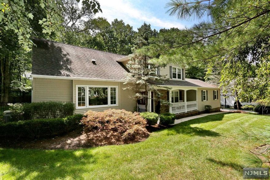 Welcome home to this Classic Renovated Colonial in the desirable North End of River Vale. Sophisticated designed home boasts 5 spacious Bdrms, 2.5 renovated baths, a beautiful Yrd with inground pool, hrdwd floors throughout, 2 car garage w/extra long driveway, and a welcoming curb appeal. Home w/full house Generator. First level with OPEN floor plan, Chef's Kitchen, high end appliances, granite countertops, and a huge island, formal dining and living room. Family room w/fpl and french doors to a gorgeous patio overlooking the pool. First floor Bdrm is the perfect flex space, guest, office etc. Powder room and laundry complete the first floor. Upper level has a large Mstr suite w/hrdwd floors, WIC & Mstr Bth, 3 additional Bdrms & full bath. Lower level offers a partially finished basement w/hrdwd floors, 2 large closets, a workout rm and large storage area. Top Rated Schools, Seasonal Farmers Market, Close to Shopping and EZ NYC Commute. Incredible lifestyle waiting for you!