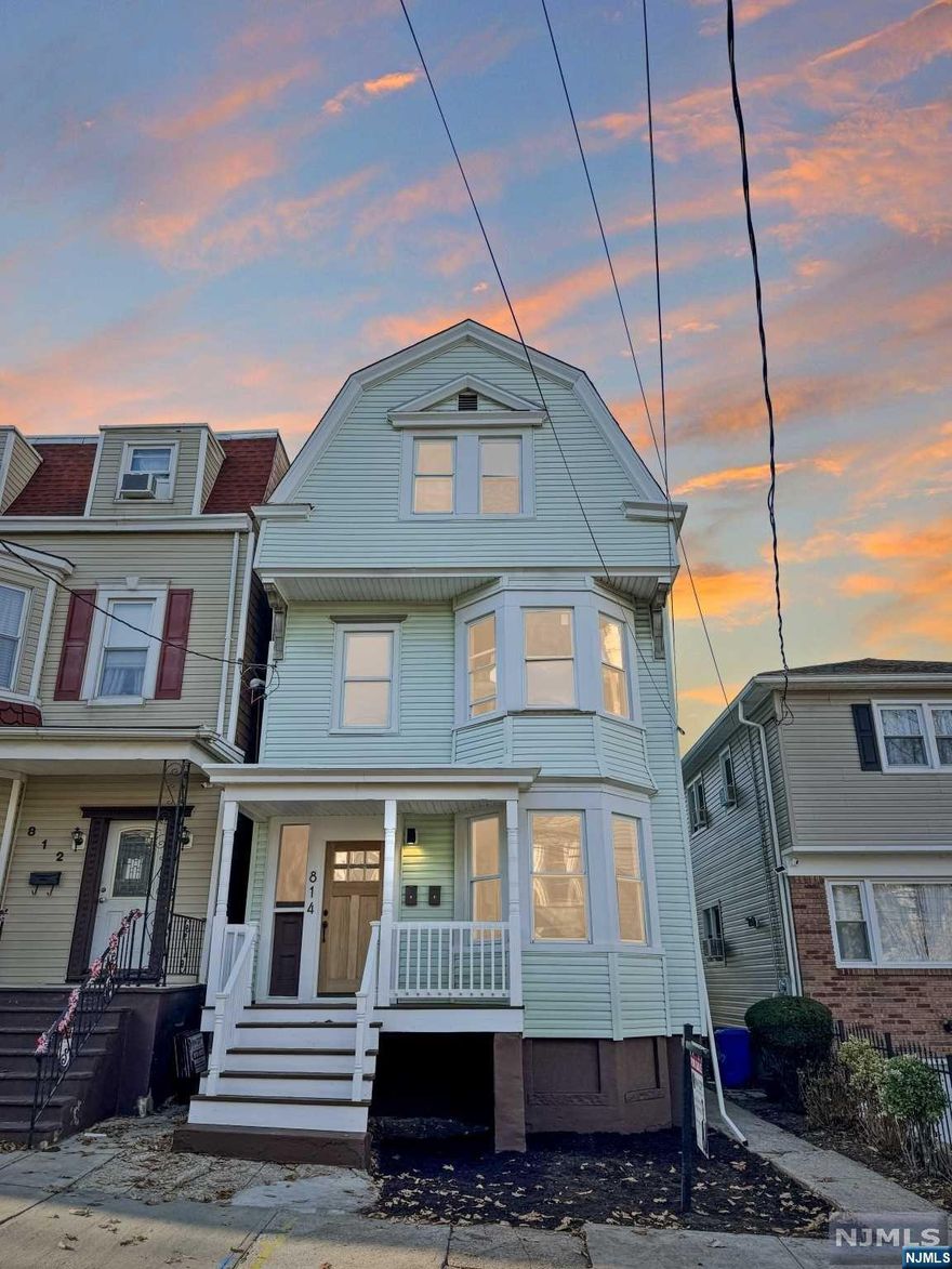 Welcome to this beautifully renovated two-family home located in the vibrant Forest Hills neighborhood of Newark, NJ. The property is a perfect blend of modern amenities and spacious living, offering a unique layout with a total of six bedrooms and three bathrooms. The first-floor unit is a cozy retreat with two well-sized bedrooms and a full bathroom, ideal for comfortable living or as a rental space. Unit 2 includes the attic to form a generous duplex unit, featuring four bedrooms and two full bathrooms, providing ample space for a family or multiple occupants. Each unit enjoys the convenience of separate Electric meters , while a single boiler and water heater service the entire home, ensuring a seamless and efficient living experience. The expansive backyard is a standout feature, providing a private oasis for relaxation or entertainment.