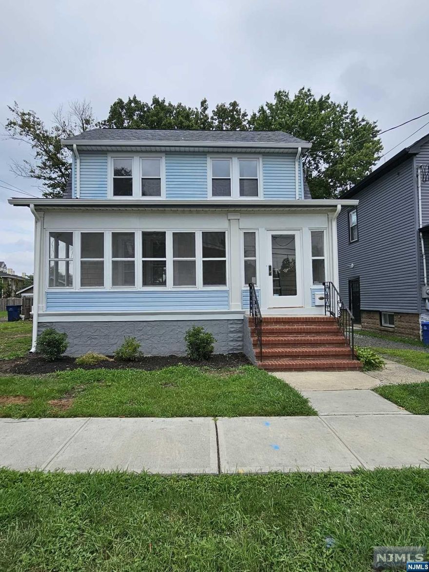 BEAUTIFULLY, SPACIOUS RENOVATED COLONIAL WITH AN ALL SEASON PORCH NESTLED IN THE HEART OF BUSTLING HACKENSACK! WITH AN ARTIST'S TOUCH THIS HOME FEATURES A GORGEOUS KITCHEN WITH AMPLE CABINET SPACE, HAS 3 BEDROOMS AND 2.5 BATHS WITH A FULL FINISHED BASEMENT. BASEMENT HAS FULL BATH PERFECT FOR EXTENDED FAMILY, W/D HOOK UPS AND SLOP SINK. BRAND NEW ROOF, ELECTRIC, WINDOWS, BOILER AND PLUMBING WITH ALL NEW APPLIANCES ALL YOU HAVE TO DO IS MOVE IN! THIS HOME IS LOCATED NEAR HACKENSACK HOSPITAL, SCHOOLS, SHOPPING ON THE NEW REVITALIZED MAIN STREET, PARK WITH FREE SPLASH PAD AND WALKING DISTANCE TO THE ANDERSON STREET TRAIN STATION AND NYC BUSES. THE LOT TO THE LEFT OF THE HOME MAY ALSO BE AVAILABLE TO PURCHASE FROM THE CITY OF HACKENSACK WITH AN OPPORTUNITY FOR EXPANSION OR EXTRA PROPERTY ON AN ALREADY HUGE LOT OF 3100 SQUARE FEET! HIGHEST AND BEST OFFERS DUE TUESDAY, AUGUST 21ST AT 12:00 PM