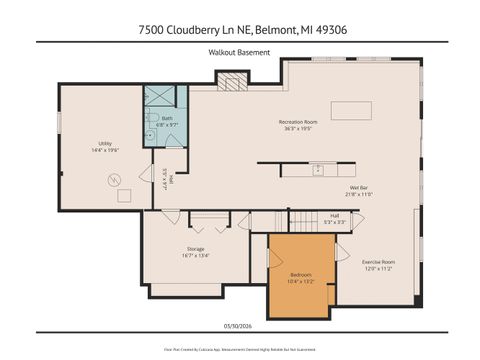 Tiny photo for 7500 Cloudberry Lane NE, Plainfield Charter Township, MI 49306 (MLS # 65026013475)