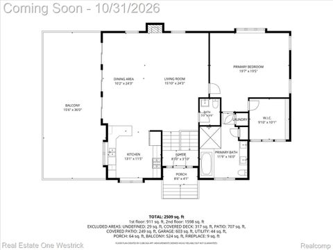 Tiny photo for 850 Townsend Drive, Algonac City, MI 48001 (MLS # 20261087009)