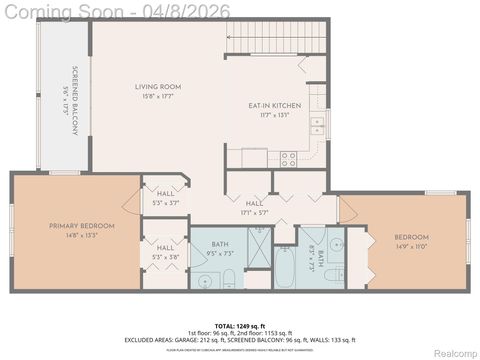 Tiny photo for 2946 Hunley Drive, Ann Arbor, MI 48105 (MLS # 20261020867)