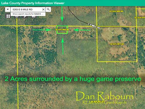 5263 E 8 Mile Road Newkirk Township MI 49656